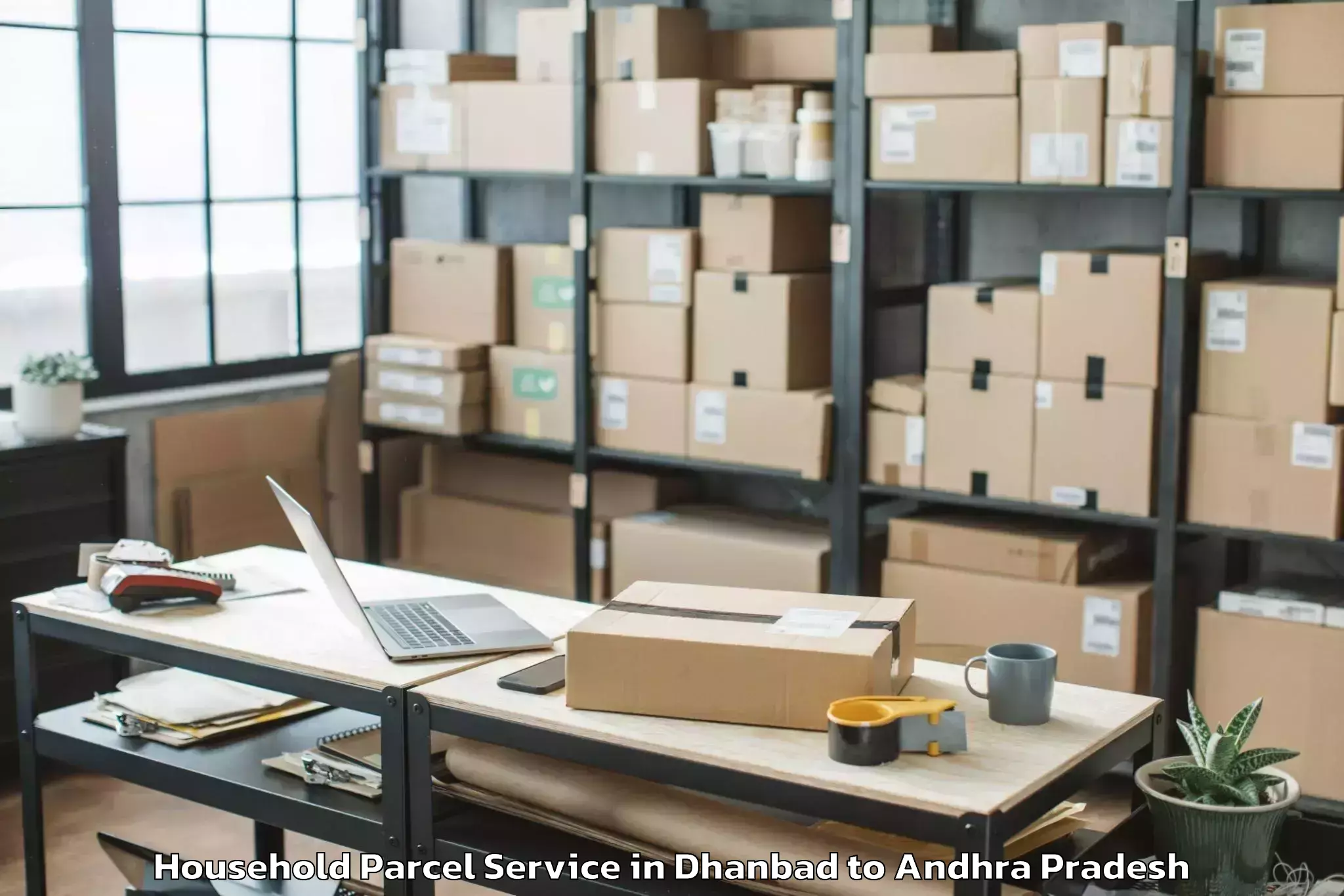 Easy Dhanbad to Penuganchiprolu Household Parcel Booking